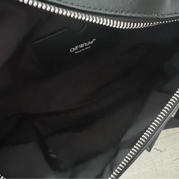 Off-White c/o Virgil AblohMen's Green Core Logo Printed Mesh Belt Bag Fanny pack - Picture 6 of 6